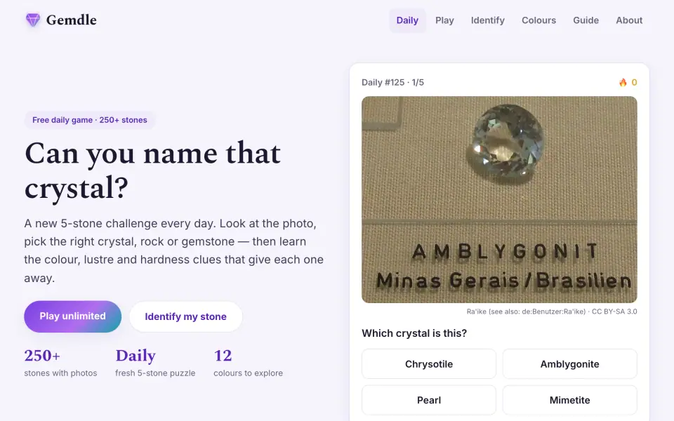 Gemdle screenshot
