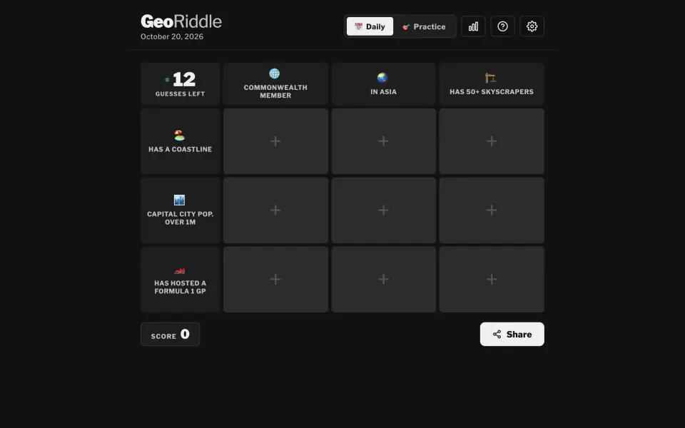 GeoRiddle screenshot