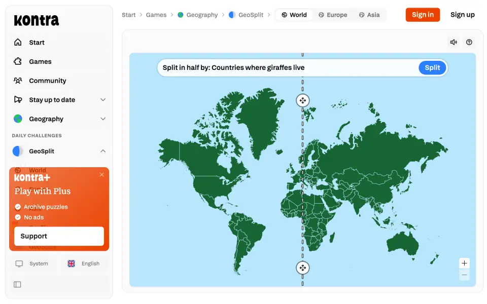 GeoSplit screenshot