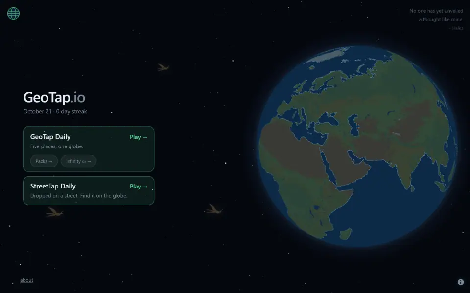 GeoTap screenshot