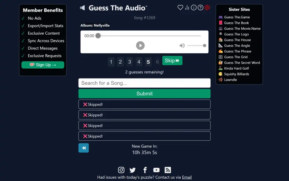 Guess The Audio screenshot