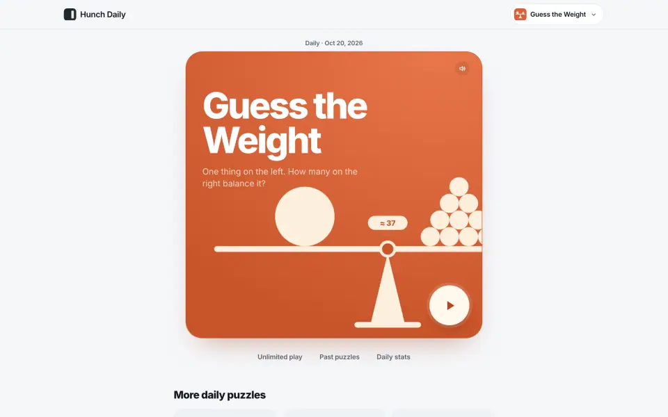 Guess the Weight screenshot