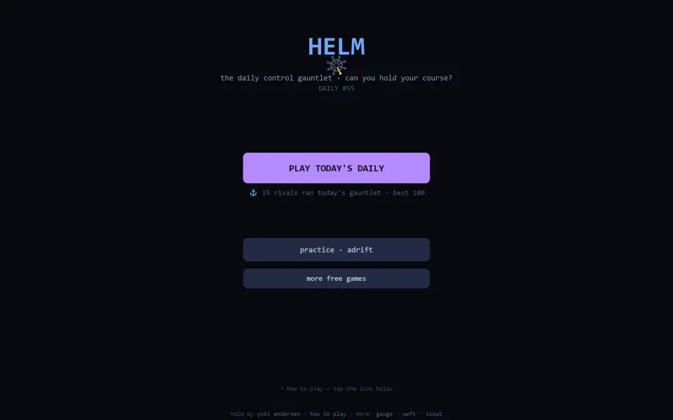 Helm screenshot