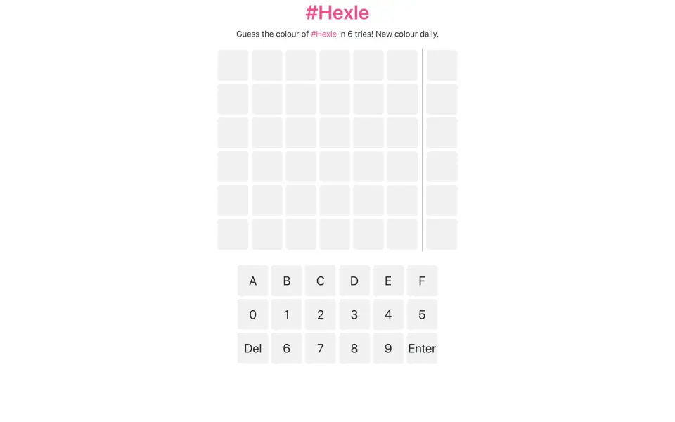 Hexle screenshot