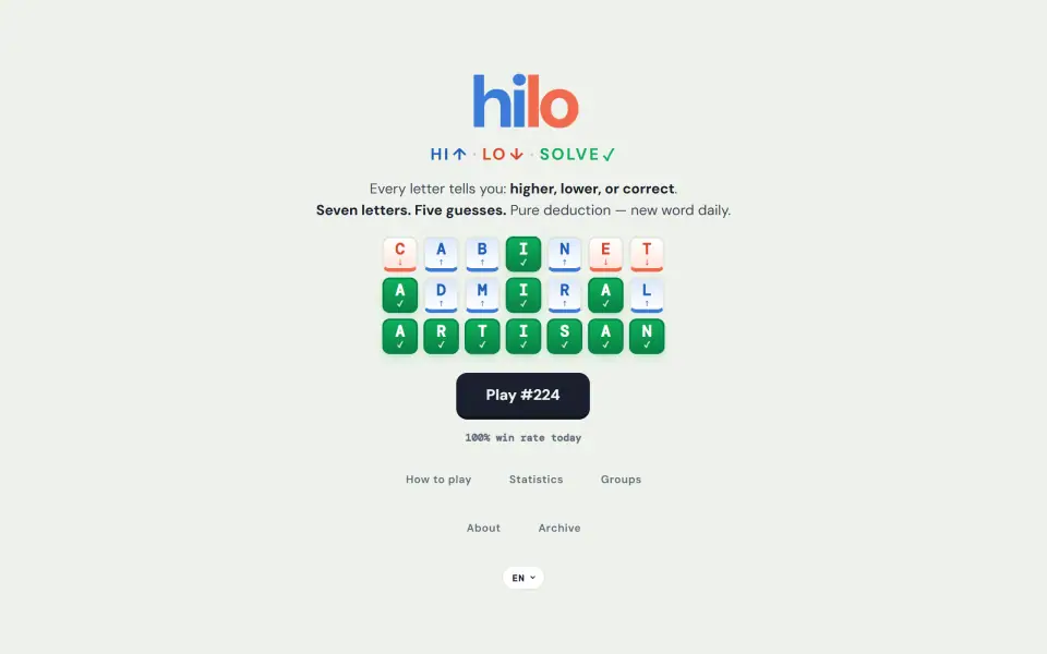 Hilo screenshot