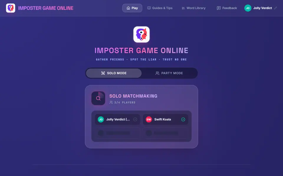 Imposter Game Online screenshot