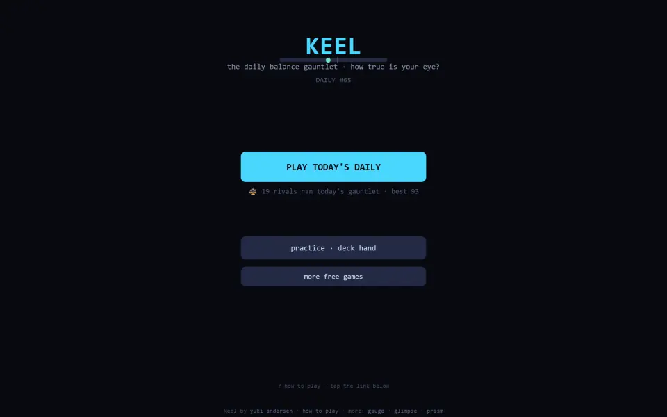 Keel screenshot