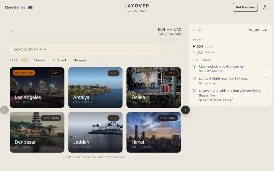 Layover screenshot