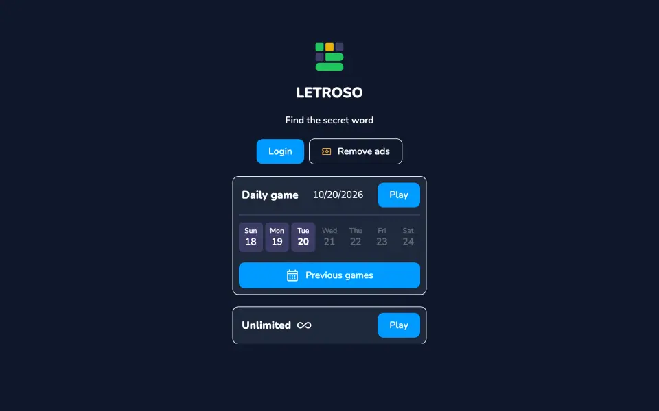 Letroso screenshot
