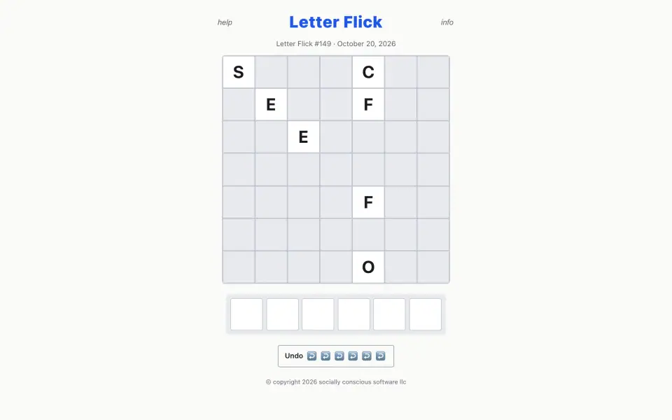Letter Flick screenshot