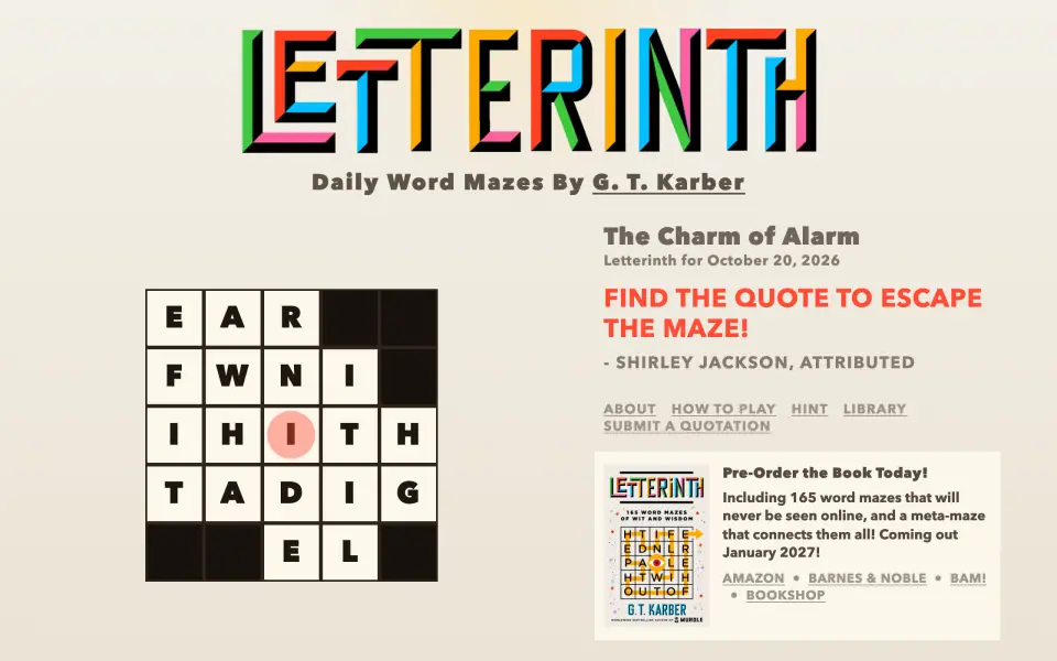 Letterinth screenshot
