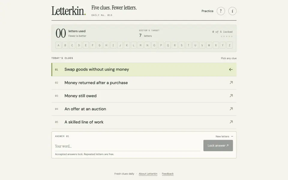 Letterkin screenshot