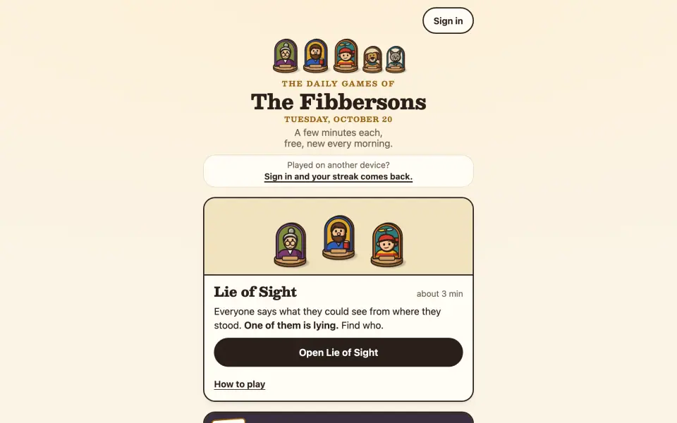 Lie of Sight screenshot