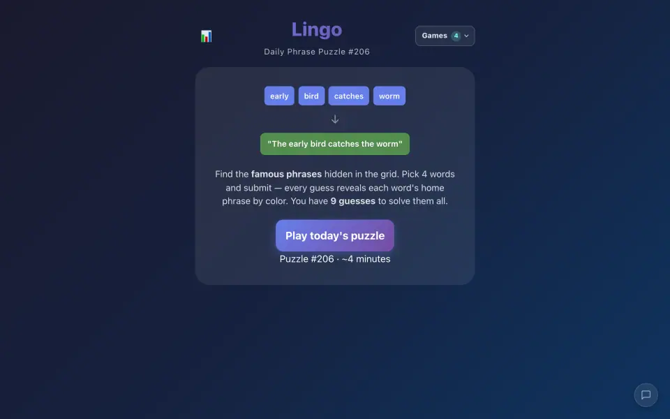 Lingo screenshot