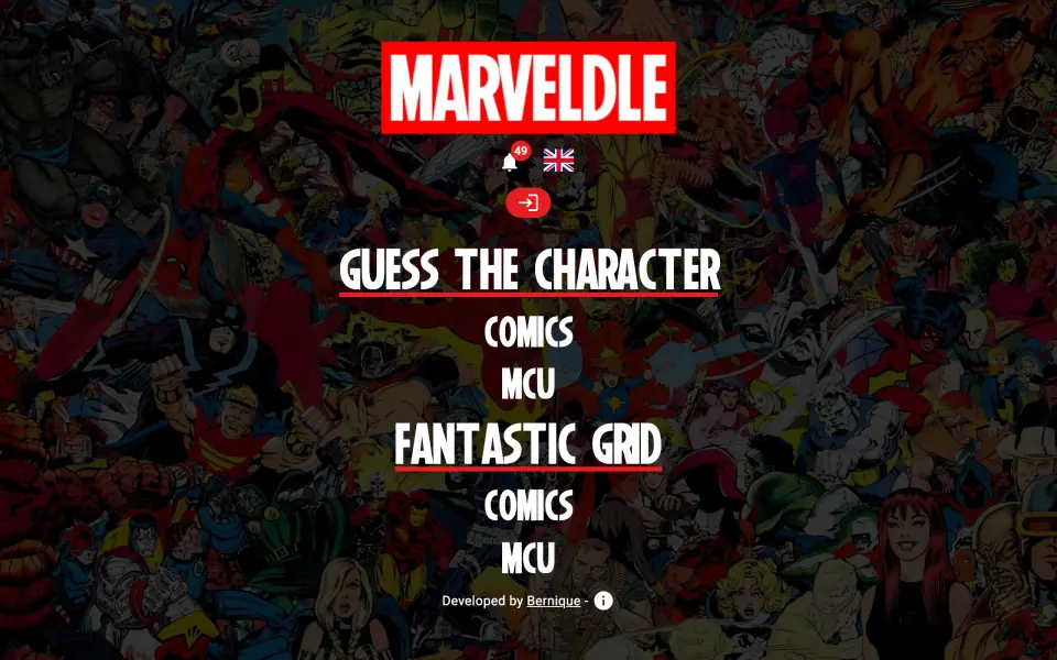 Marveldle screenshot