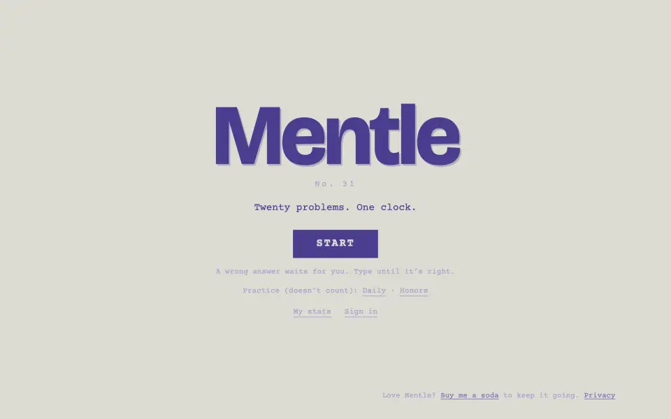 Mentle screenshot