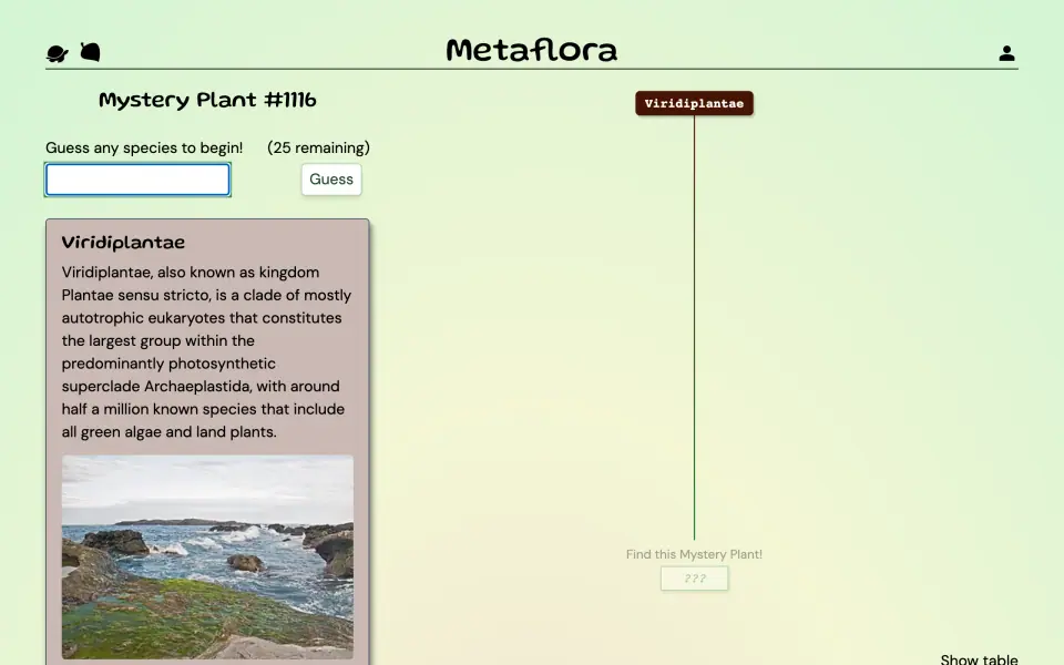 Metaflora screenshot