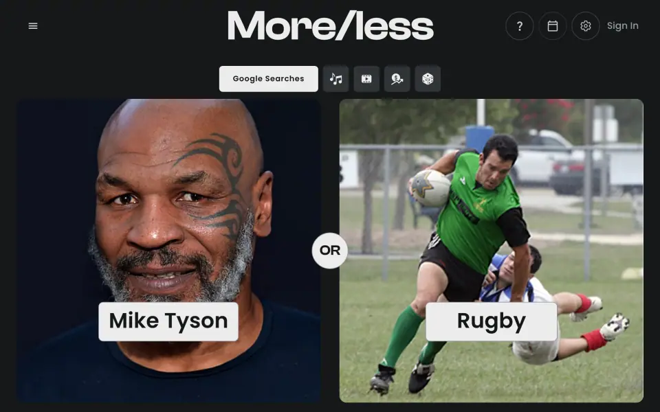 More/Less screenshot