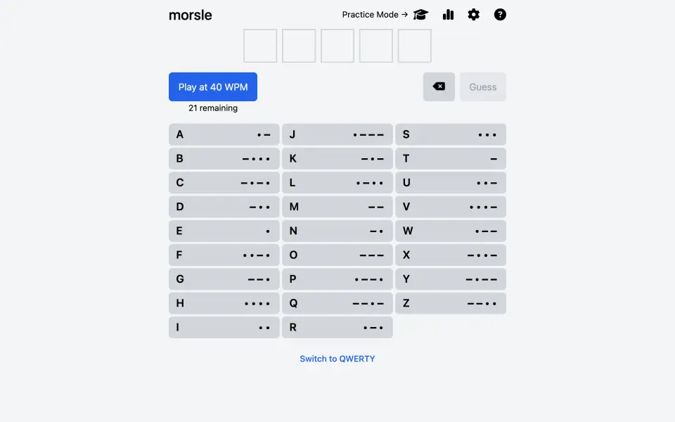 Morsle screenshot