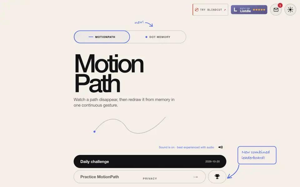 MotionPath screenshot