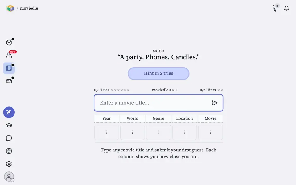moviedle screenshot