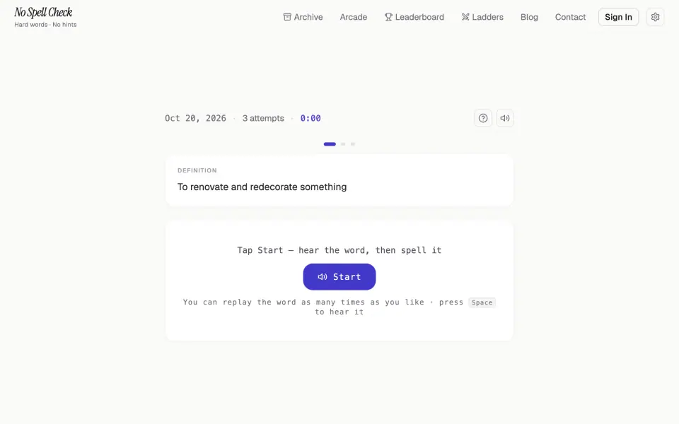 No Spell Check screenshot