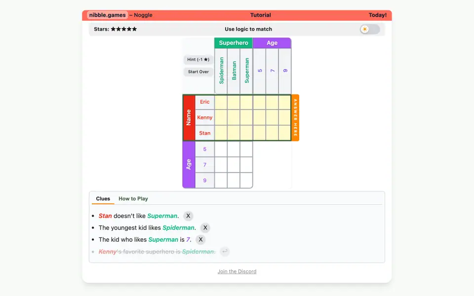Noggle screenshot