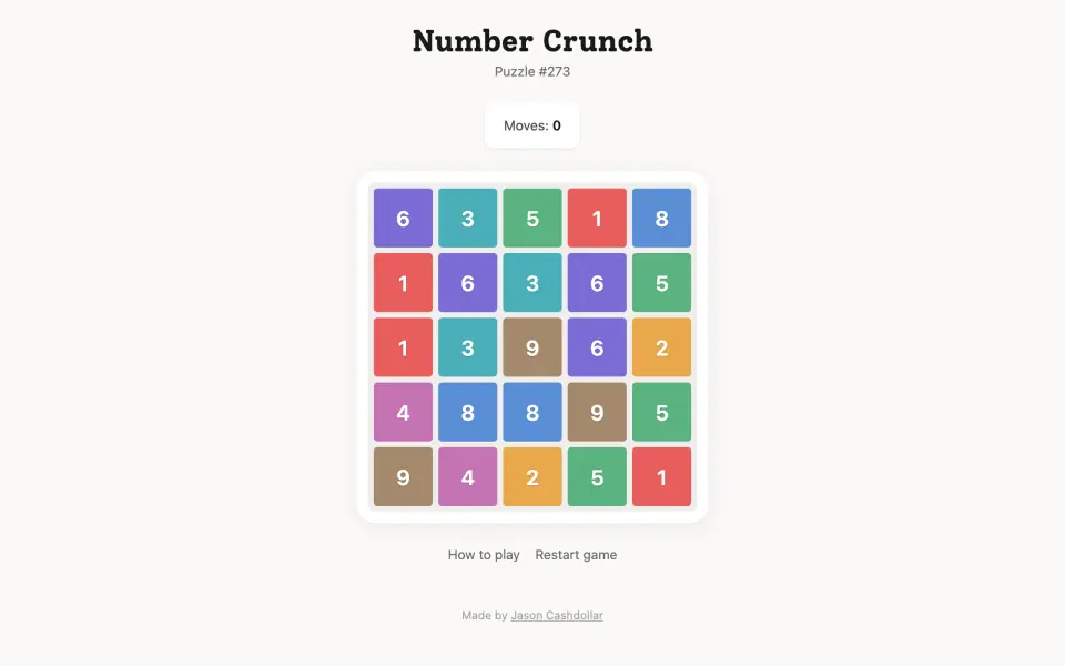 Number Crunch screenshot