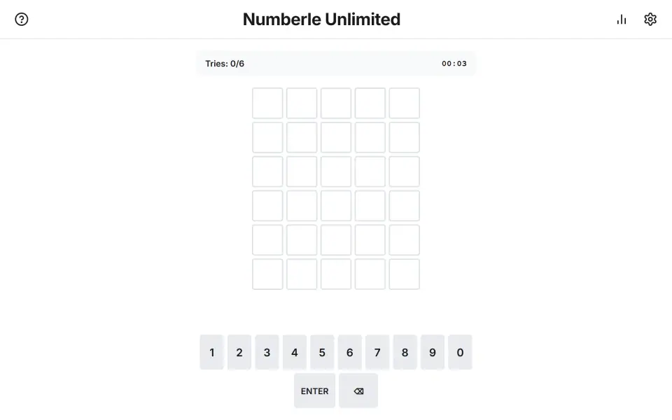 Numberle Unlimited screenshot
