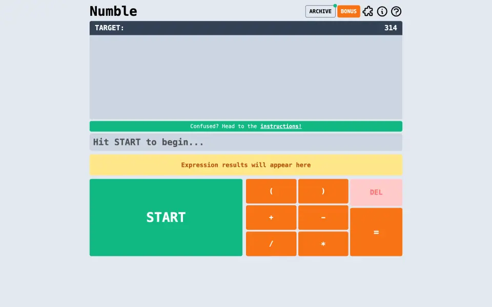 Numble screenshot