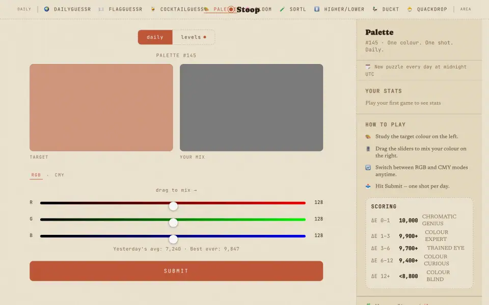 Palette screenshot
