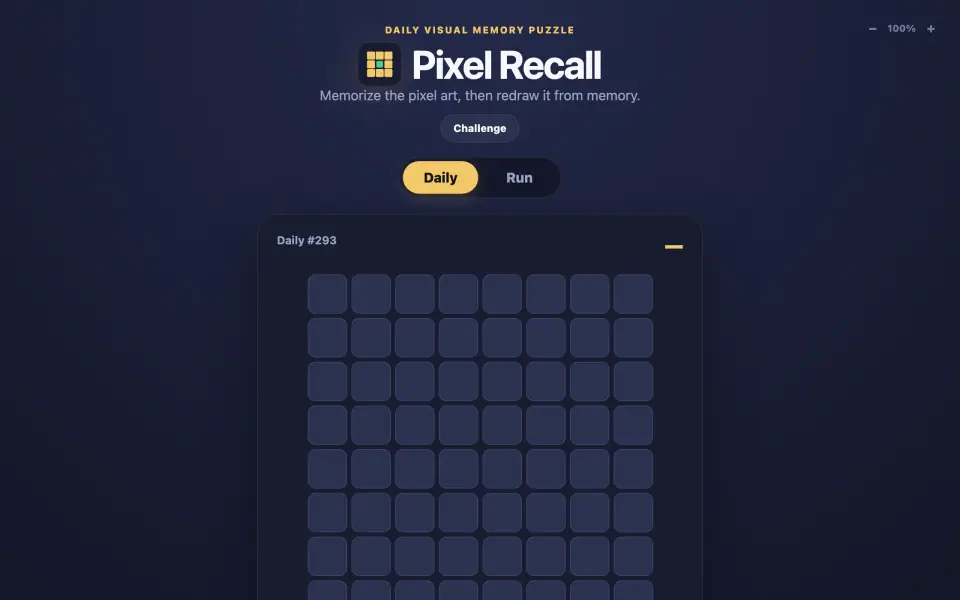 Pixel Recall screenshot