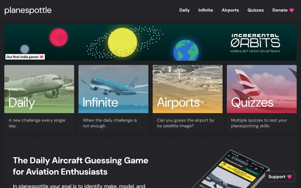 Planespottle screenshot