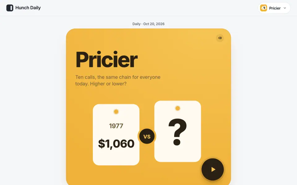 Pricier screenshot