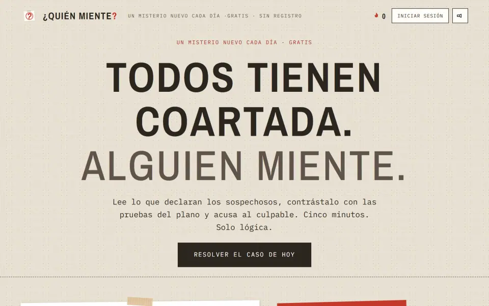 ¿Quién miente? screenshot