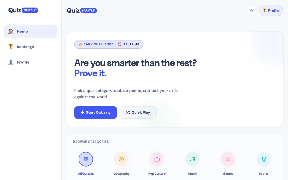 QuizHustle screenshot