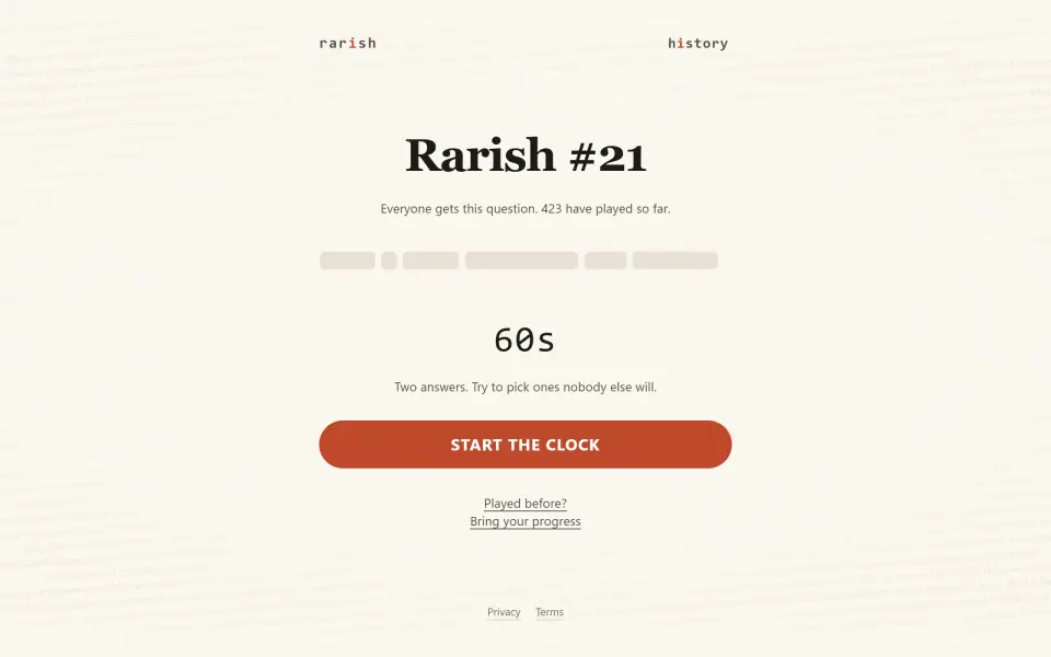 Rarish screenshot
