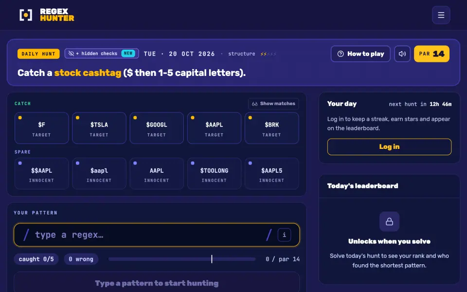 Regex Hunter screenshot