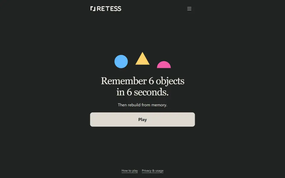 RETESS screenshot