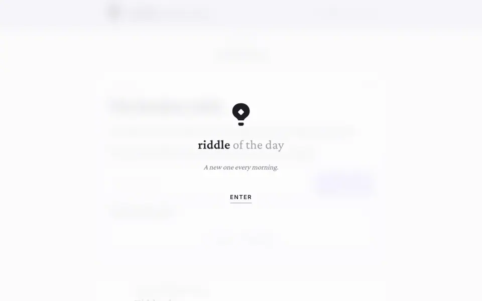 Riddle of the Day screenshot