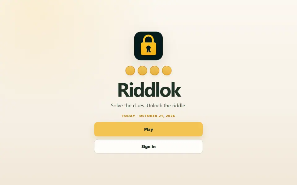 Riddlok screenshot