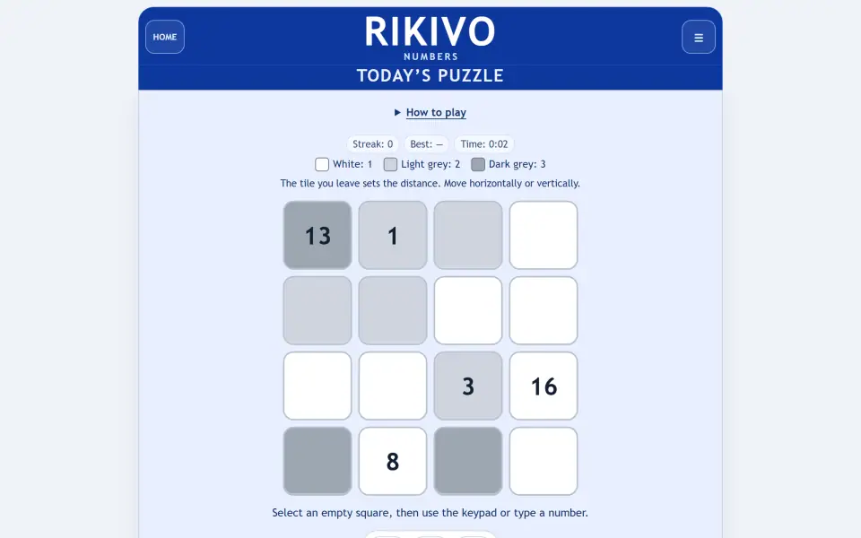 Rikivo Numbers screenshot