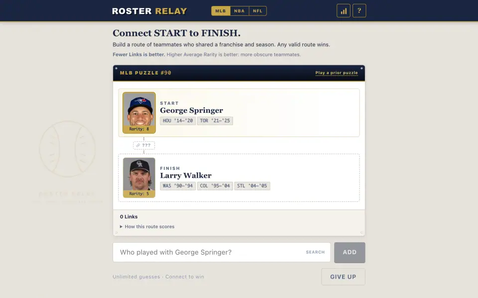 Roster Relay screenshot