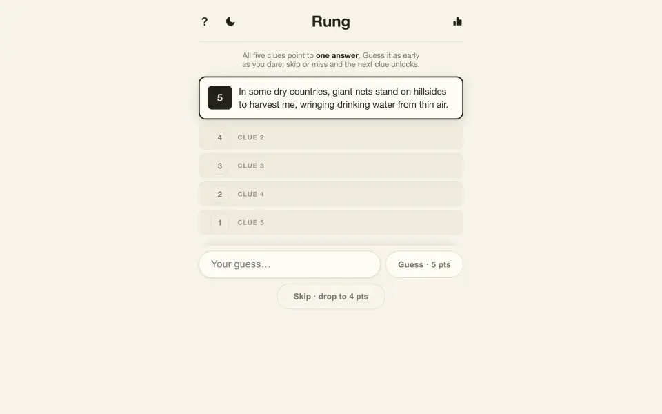 Rung screenshot