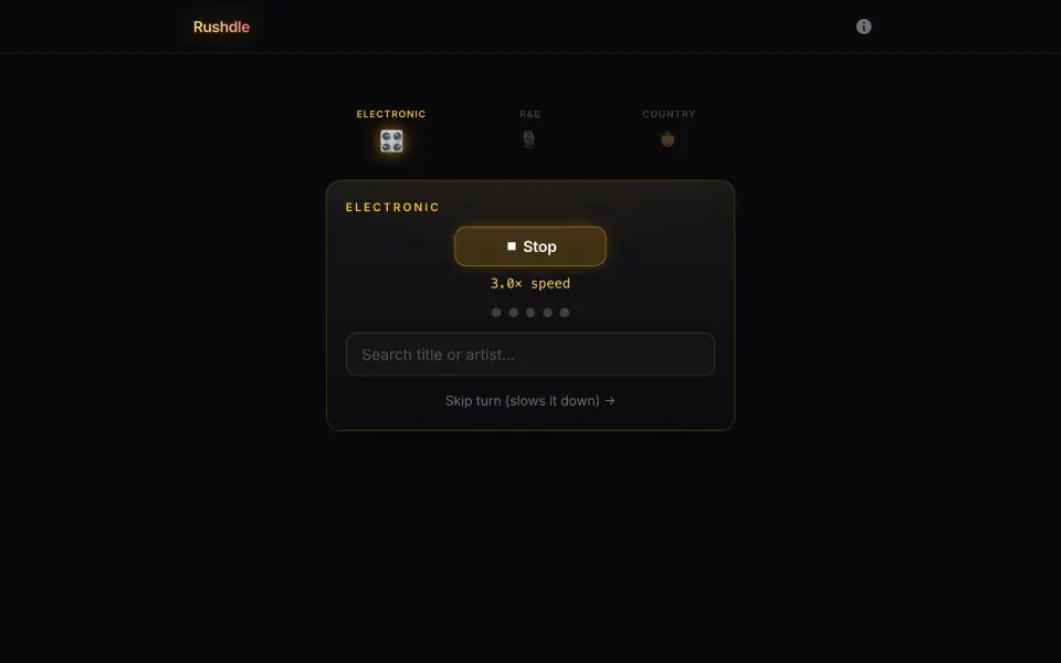 Rushdle screenshot