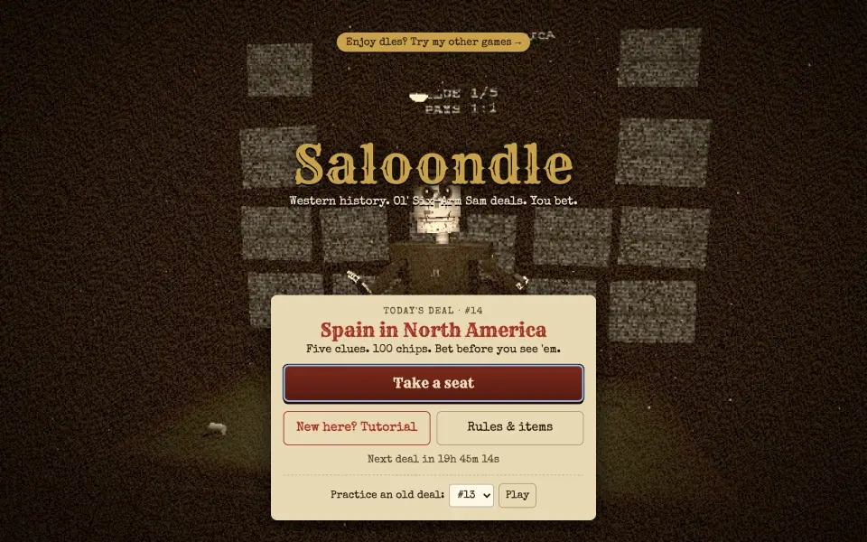 Saloondle screenshot