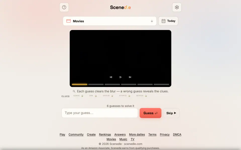 Scenedle screenshot