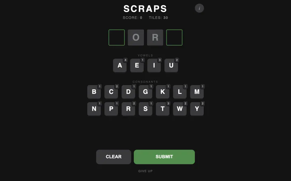 SCRAPS screenshot