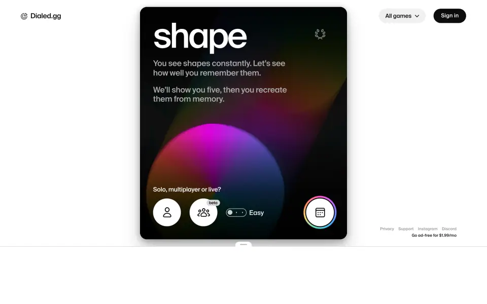 Shape screenshot