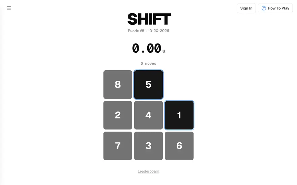 SHIFT screenshot